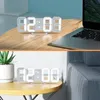 Digital Desktop Clock Wall mounted Decorative Electronic Desk With Adjustable Luminous Mode Alarm Clocks Table Led 231227