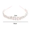 Hair Clips Women Full Crystal Leaf Rhinestone Flower Headband Jewelry Girl's Tiara Accessories