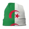 Baskenmützen mit Algerien-Flagge, coole Strickmütze für Damen und Herren, Winter, warme Skullies, Mützen