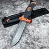 high quality GB Outdoor wilderness Survival Fixed Knife 4.724" AUS-8A Steel Blade, Rubber Handles,Camping Self-defense Hunt Knives