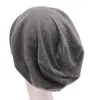 Berets 2023 Herbst Winter Unisex Baumwolle Gestrickte Hut Beanie Caps Für Männer Frauen Mädchen Männlich Casual Lose Pullover Hüte Turban zubehör