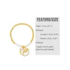 Bracelets de charme Bracelet clé pour femmes mode perle perles d'or Pulseras Mujer beau style doux grand cadeau de noël mignon Bijoux Femme