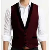 Men's Serge Casual Business Collar Single Breasted Vest Formal Man Ambo Suit Jackets Wang Steampunk Gothic Chaleco Male Vests