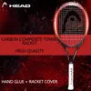 HEAD Raquette De Tennis Carbone Composite Raquettes De Padel Professionnel Hommes Femmes Débutants Raquettes De Tennis Tenis De Raquette Avec Sac 231226