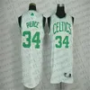 커스텀 멘스 여성 청소년 어린이 보스턴의 '셀틱스''34 Paul''Pierce 36 Marcus''smart Green Camo Black White Red Retro Basketball Jersey