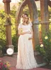 Lace Maternity Dresses Photography Props Sexy Maxi Gown For Pregnant Short Sleeve Women Long Pregnancy Dress Photo Shoots 2024 Summer Clothes Plus Size 4XL