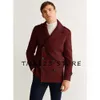 Schichten Winterjacken für Männer Kleidung Herren normaler Woll V-Ausschnitt Doppelreihe Casual Fashion Man Trench Coat Männlich