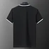 Coton Polo Men Shirts Brand pour l'homme à manches courtes Summer Summer Fashion Blanc Black Mens Polos