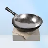 Master Star Classic Chinese Traditionell handgjorda smide wok Hållbara järn Woks Obekommande smidesjärn Nonstick Gas Pot Cookware T3936638