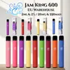 Jam King 600 bouffées de vape jetable Stock de l'UE perdu Mary Vape saveur de cigarette jetable 2 ml Jus de saveur prérempli 550 mAh Batterie 2% 20 mg stylo vape vs razz bar crystal vape