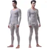 Męska bielizna termiczna Pierwsza warstwa zima dla mężczyzn cienkie podstawowe ubranie koszulki Druga skóra długa johan set garnitur męski topy termiczne