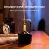 Diffuseur d'huile essentielle d'aromathérapie de flamme de feu de chandelle pour le parfum de pièce à la maison humidificateur d'air ultrasonique diffuseur d'arôme USB 231226