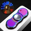 Metal Fidget Spinner Tungsten Coil Lighter Creative LED Lights USB Charging Windproof Flameless Multifunctional Cigar Lighter