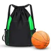 Basketpåse Basketbollväska för Sports Soccer Volleyball Football Ryggsäckar med löstagbar bollfack basket 231227