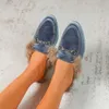 Buty designerskie w stylu odzieży wierzcha Mueller Kapcie miękkie skórzane królicze buty damskie pluszowe buty na wpół pluszowe buty bawełny buty furry pantofel 3ecml