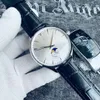 Wysokiej jakości najlepsza marka Jaegex-LeCoultxx Moonx Phasex Masterx Series Mens Watch ze stali nierdzewnej skórzane pasek Sapphire Mirrer Designer Ruch Mechanical Watch