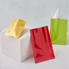 8x12cm 100pcs sacs mylar thermoscellés ouvrir des sacs d'emballage colorés sac d'emballage sous vide pochettes de stockage de thé d'humidité Bkhnn Iqsle