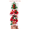 Hårtillbehör Mini Red Bow Xmas Hat Hairpins Female Cartoon Plush Clips Headdress Elk Clip for Kid