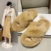 Designer Mao Mao Slippers for Women's Outwear New Korean Edition Instagram Trendy Shoes for Autumn and Winter Household Warmth Women's Cotto P0yD#