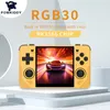 Powkiddy RGB30 Yellow 720 720 4 Inch IPS -skärm Inbyggd WiFi RK3566 Open Source Retro Handheld Game Console Children's Gifts 231226