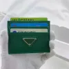 المثلث الفاخر محفظة محفظة مصمم بطاقة جلدية حامل البطاقة النسائية عملة المحافظ