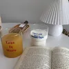 Кружки Nordic INS с буквами, прозрачная стеклянная кофейная чашка, кухонная посуда для чая с молоком, S, свадебная пара, милая вода
