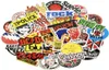 52PCS Rock and Roll Music Band Assorted Sticker Waterproof Nakalnictwo na gitarę na deskorolce Motocykl Motocyklowy