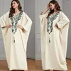 Ethnic Clothing Muslim Abaya Women Embroidery Tassels Casual Long Maxi Dress Turkey Kaftan Eid Party Gown Islam Arab Dubai Ramadan Jalabiya
