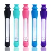 Glass One Hitter Pipe With Silicone Case Tube 130MM Clear Water Bong Hand Pipes Accessories ZZ