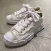 Повседневная обувь Maison Mihara Yasuhiro растворила растворившуюся гонку ракушки Mmy Shoes для мужчин с толстыми молодежными ботинками для досок для новых маленьких влюбленных