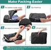 Komprimerade förpackningsbitar Travelförvaringsarrangör Set With Shoe Bag Mesh Visual Bagage Portable Lightweight Fitcase Bag 231227