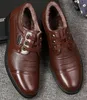 Winter Mannen Echt Leer Formele Zakelijke Schoenen Mannelijke Kantoor Werk Oxfords Merk Pluche Party Huwelijksverjaardag Schoen Man Loafers 231227