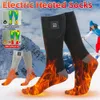 5 V Outdoor Sport Thermal beheiztem Fußwärmer wiederaufladbar 4000 mAh Elektrische erhitzte Socken mit 3 einstellbaren Temperaturen Ski Sport 231227