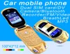 Nouvelle mode déverrouillé de haute qualité Double carte SIM Phones Cartoon Flip Mobilephone Super Design Car Key Phone Cell Phone avec LED4005745