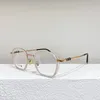 New popular retro Eyeglasses frames women Prescription glasses punk style design square steel frame with leather box HD lens top quality Des