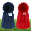 2021 Volwassenen Dikke Warm Winterhoed voor vrouwen Zachte stretch Kabel gebreide Pom Poms Beanies Hoeden Dames Skullies Beanies Girl Ski Cap 5191244