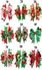 13 تصميم فتيات عيد الميلاد الشعر barrettes princess layered bow dot print clips santa claus hair accessories 8146279