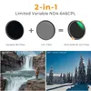 K F Concept Nanox Series 2in1 Variabel NDCPL Circular Polarizing Filter 3782mm ND4 till ND64 Neutral Density Camera Lens 231226