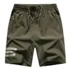 Men's Shorts 2023 Summer Men Casual Big Size Loose Short Trousers Fashion Fitness Soild Jogger Buggy Male Beach CYL07