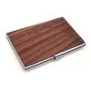 Professional Wood Business Card Holder Pocket Case Slim Carrier Holders For Men & M7DD Jewelry Pouches Bags334Y