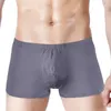 Sous-vêtements Couleur unie Hommes Knickers Taille basse Soie de lait U-Convexe Boxers de haute qualité Abordable Respirant Sous-vêtements extensibles Hommes