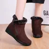 Stivali da neve da donna Taglie forti Scarpe da donna con cerniera Piattaforma Donna Pelliccia Impermeabile Caviglia Punk Botas Mujer Inverno 230922