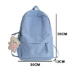 Okul çantaları sevimli sırt çantası cüzdanları gençler için kızlar kadınlar naylon yazılım sırtlı kitap çantası moda seyahat sırt çantası satchel sac a dos