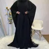 Abbigliamento etnico Robe Djellaba Femme Abiti Caftano Dubai Abaya Turchia Moda musulmana Abito Hijab Abiti islamici Abaya per le donne Caftano