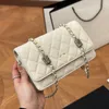 Vintage Emblem WOC WOC BAMBA RAMPER CAVIAR Skórzana Połączona Crossbody Portfer Portfer Gold Hardware Karta Trend Trend Wycieczka Moneta Torebka Fanny