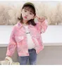 Giacche Primavera Autunno Cappotto di jeans per ragazza Bambino Bambini Giacca con cappuccio Casual Capispalla per bambini Abbigliamento moda per bambini CLY012