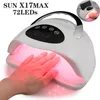 320 Вт SUN X17 MAX UV LED лампа для ногтей для гель-лака для ногтей 72 светодиода профессиональная лампа для сушки ногтей с таймером автоматический датчик инструмент для дизайна ногтей 231227