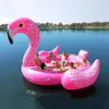 Rör 67 person uppblåsbar jätterosa flamingo pool float stora sjön float uppblåsbara float ö vatten leksaker pool rolig raft192g