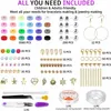 Perles d'argile de 6 mm définir différents styles Kit de perles d'argile à puce plate colorée pour bracelet Collce Faire des bijoux de bricolage Kit d'accessoires 231227