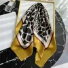 Шарфы 2023, летний шелковый шарф с леопардовым принтом, женская бандана, модная повязка для волос с принтом на шею, весенняя шаль, женский платок, шейный платок